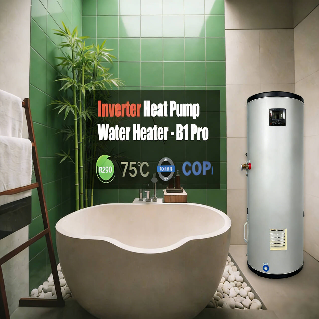 Home Bathroom Water Heater - Pompa ciepła do podgrzewania wody 200L
