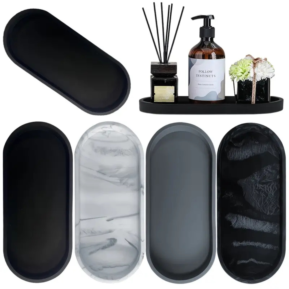 Home Essentials Bathroom Organizer - 1 szt. Silikonowa taca do łazienki,