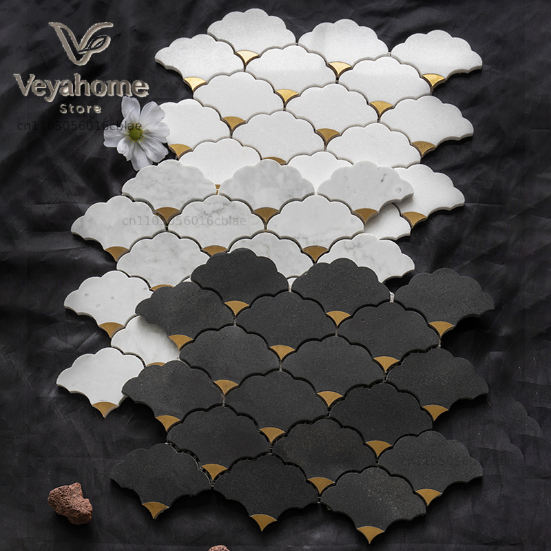 Home Bathroom Tiles Design - Mozaika z naturalnego kamienia, marmuru, cięta