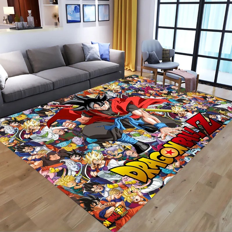 Home Bathroom Mats - Dywanik łazienkowy antypoślizgowy Dragon Ball, flanelowy