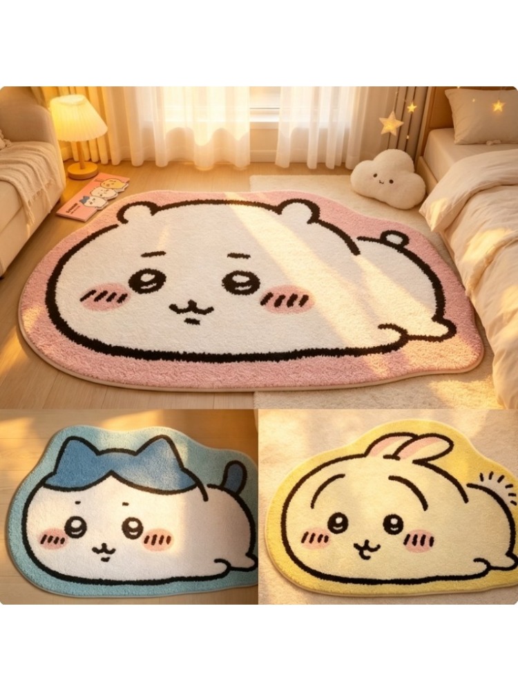 Home Bathroom Mats - Chiikawa Dywanik z Postaciami z Kreskówki