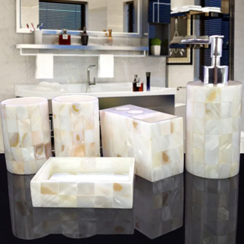 Zara Home Bathroom - WSHYUFEI Luxury Shell zestaw łazienkowy-prezent ślubny-łazienka