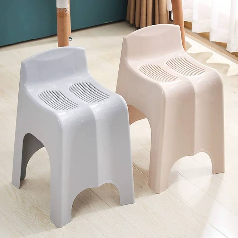 Japanese Home Bathroom Design - Unikalny designerski stołek łazienkowy beżowy elegancki