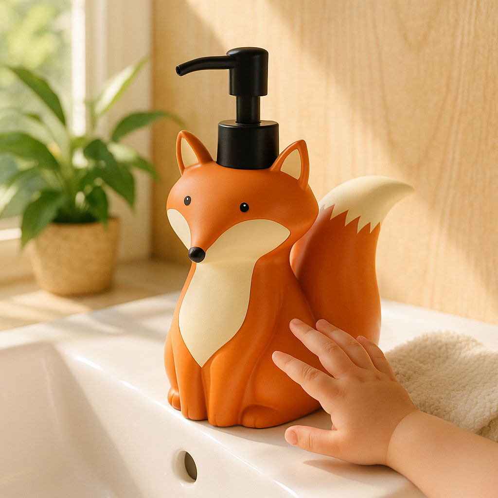 Zara Home Bathroom - Butelka z dozownikiem mydła Cute Fox
