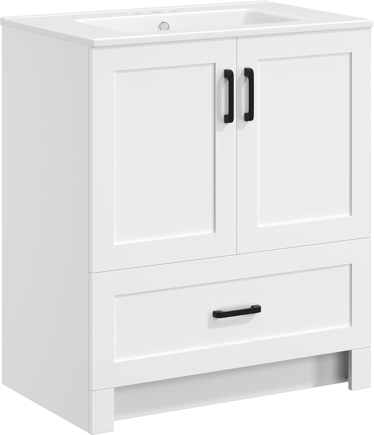 Home Bathroom Door - Szafka łazienkowa 30 cali z ceramiczną