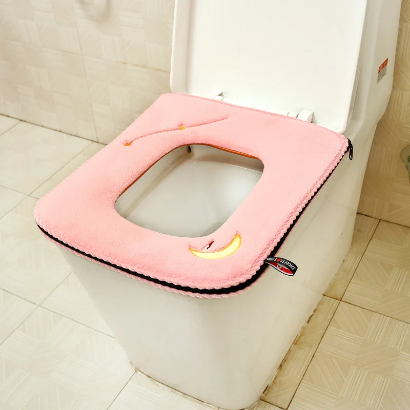 Home Bathroom Mats - Poduszka toaletowa z zamkiem błyskawicznym Wodoodporny