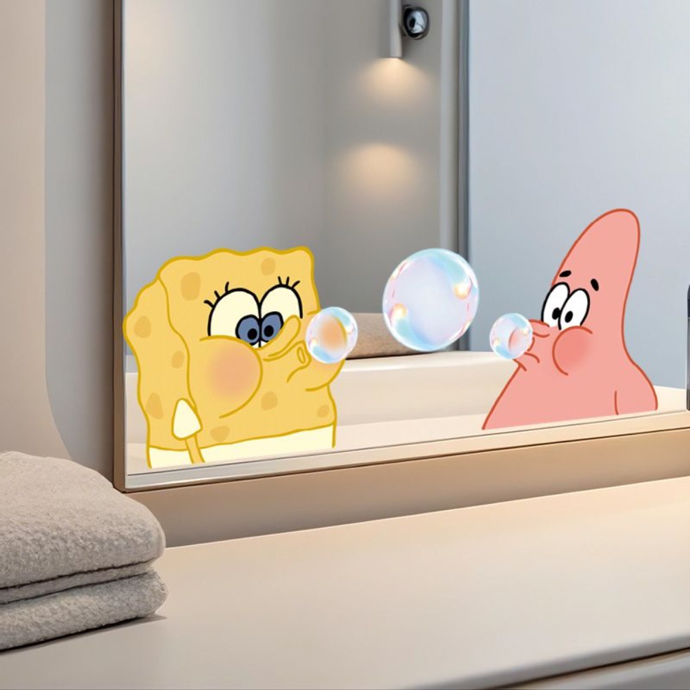 Home Theater Bathroom - Naklejki na lustro do łazienki z