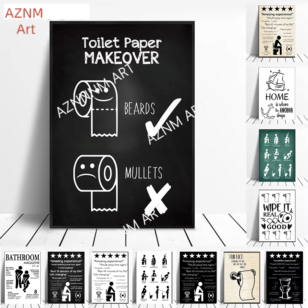 Obraz na płótnie do dekoracji  – Home Bathroom Toilet recenzja i cena