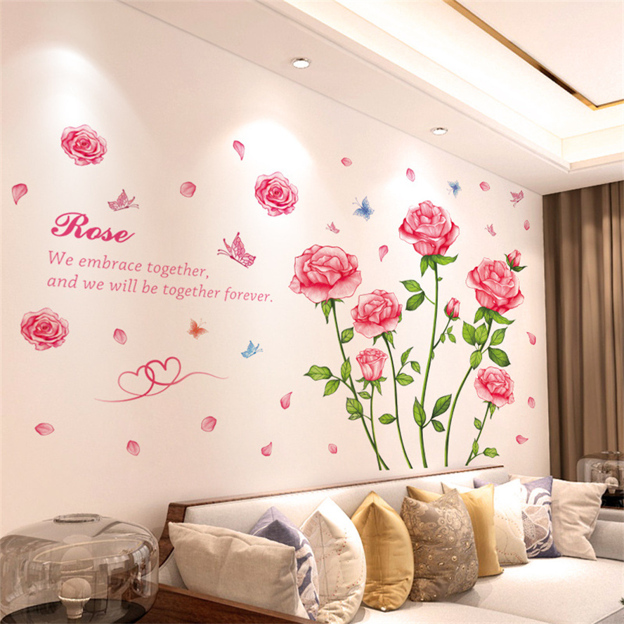 3D motyl kwiat kolorowe naklej – Home Bathroom Wallpaper recenzja i cena