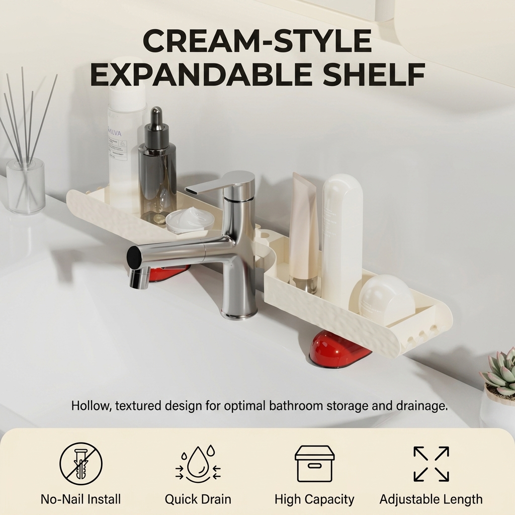 Organizer do łazienki, półka n – Home Essentials Bathroom Rack recenzja i cena