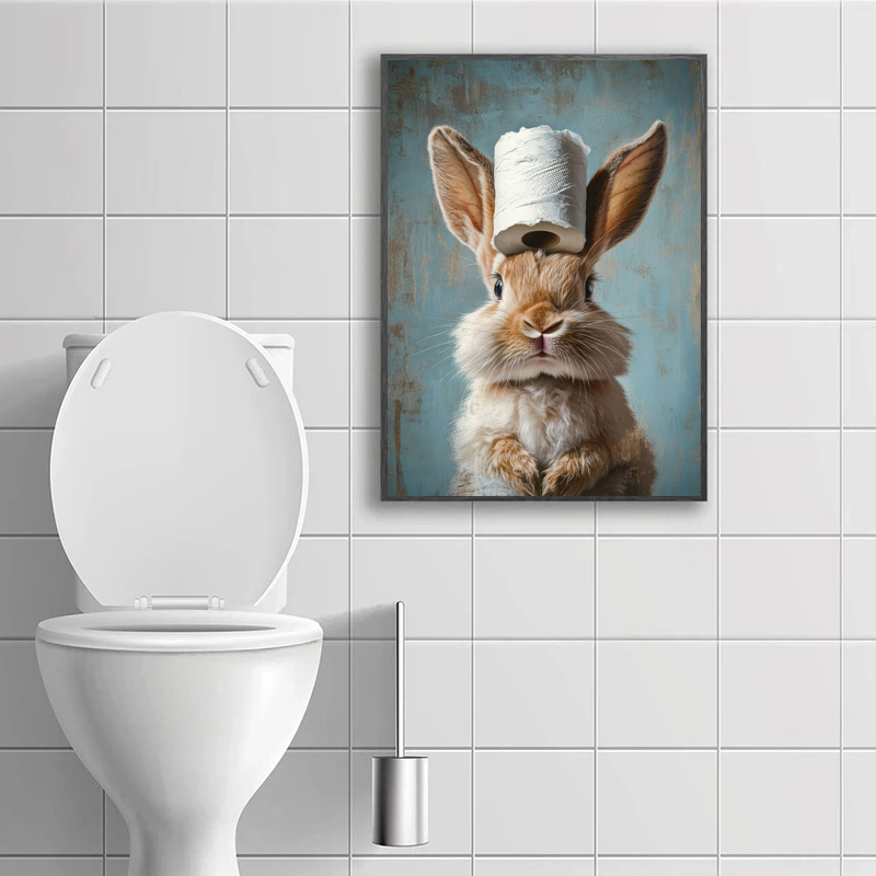 Plakat na płótnie z kreskówkow – Home Bathroom Toilet recenzja i cena