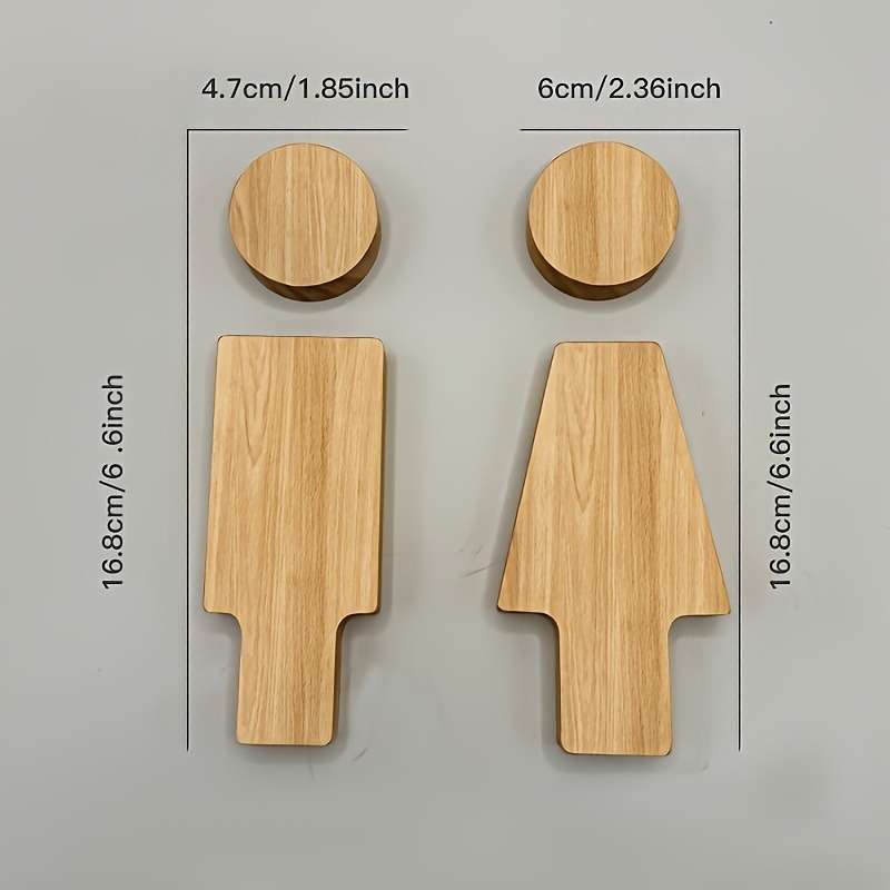 2 SZT. Drewniany Znak Łazienko – Home Bathroom Equipment recenzja i cena
