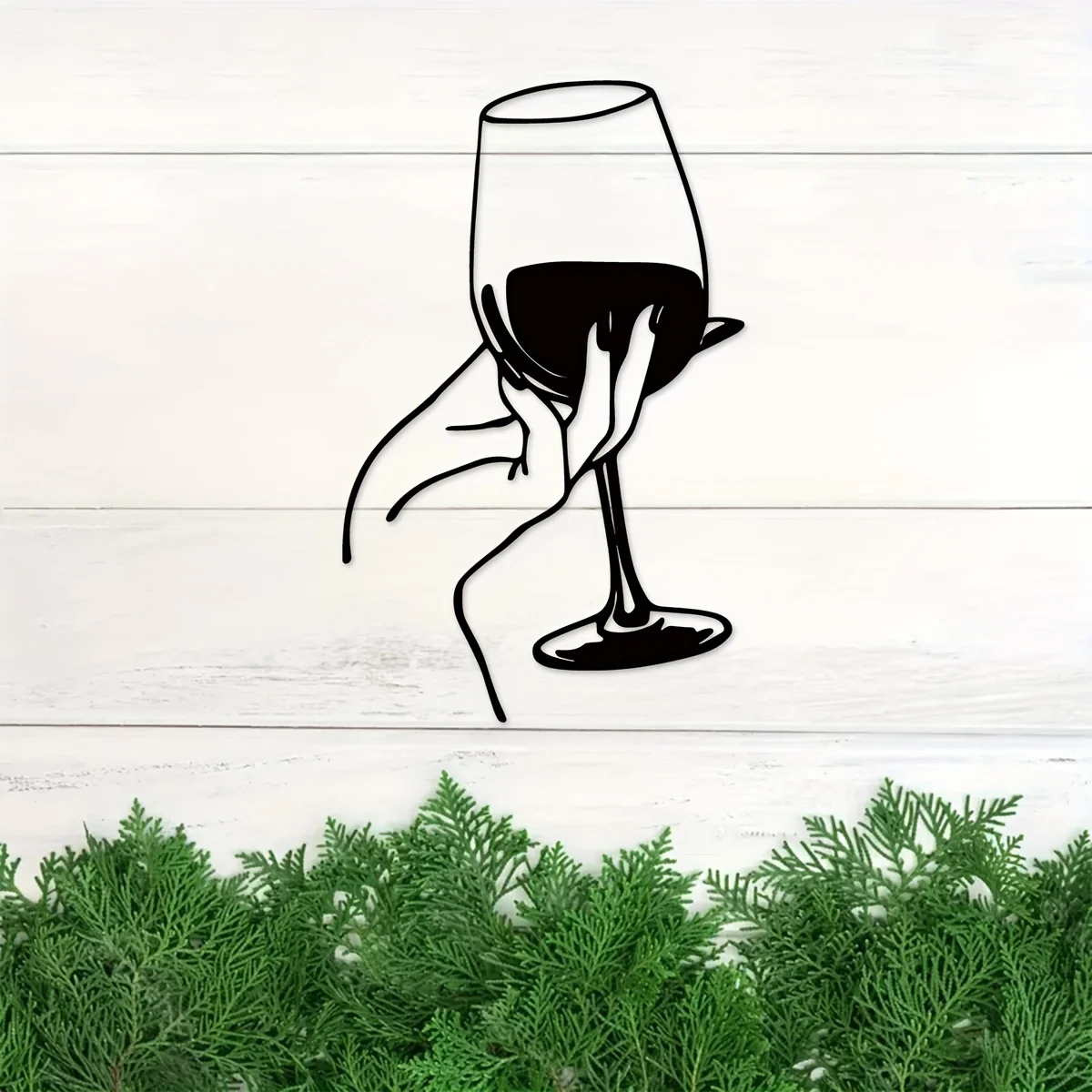 Wine Lover Lady Hand Metal Wal – Home Goods Bathroom recenzja i cena