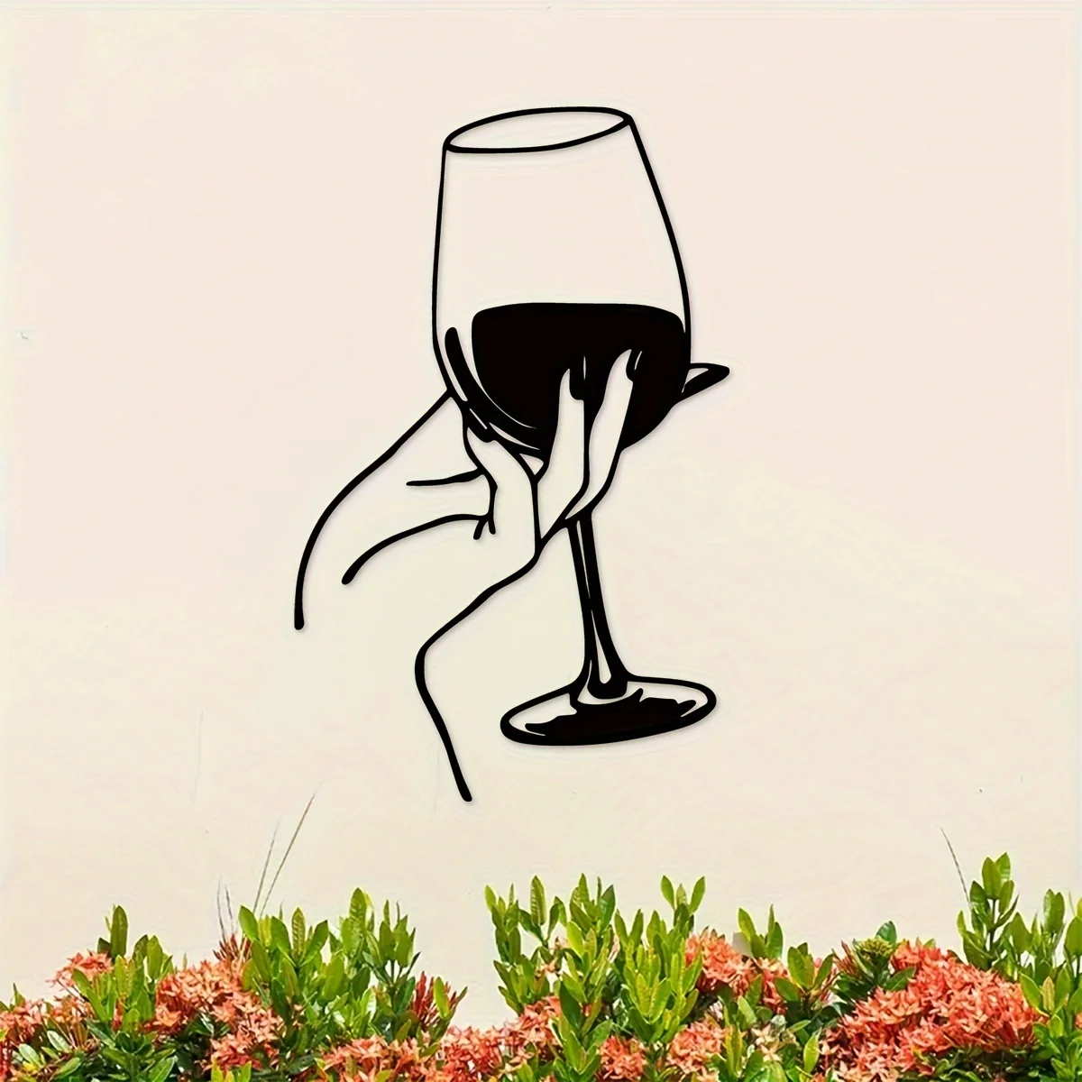 Wine Lover Lady Hand Metal Wal – Home Goods Bathroom recenzja i cena