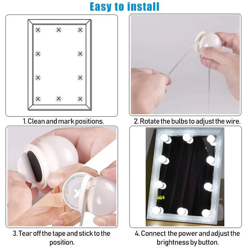 Zestaw 10 żarówek LED do lustr – Home Theater Bathroom recenzja i cena