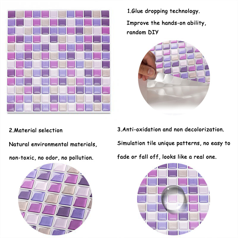 3D Mosaic Wall Mural Tile Stic – Home Bathroom Tiles Design recenzja i cena