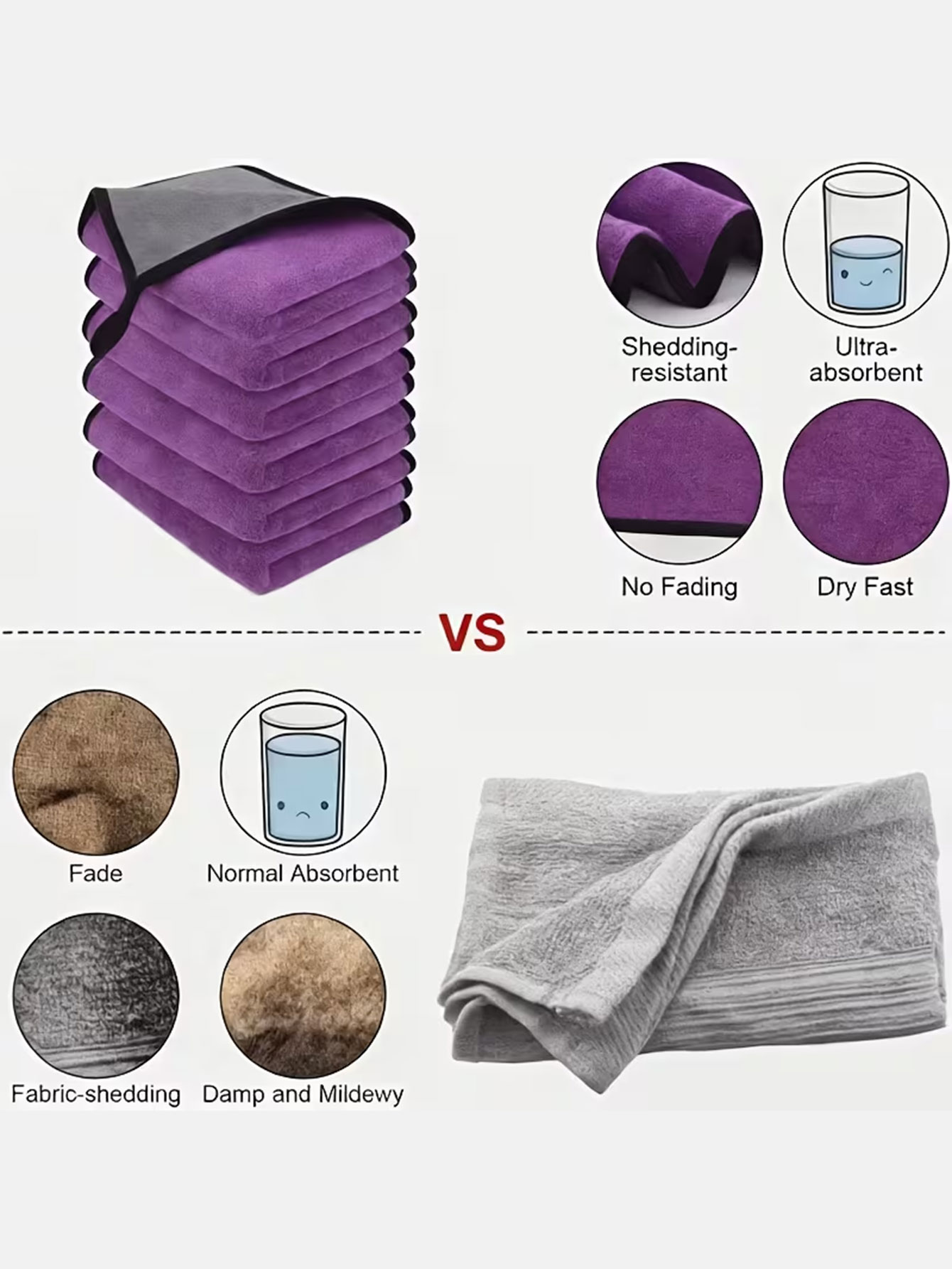 10 sztuk dwustronnych ścierecz – Home Kitchen Bathroom Cleaning recenzja i cena