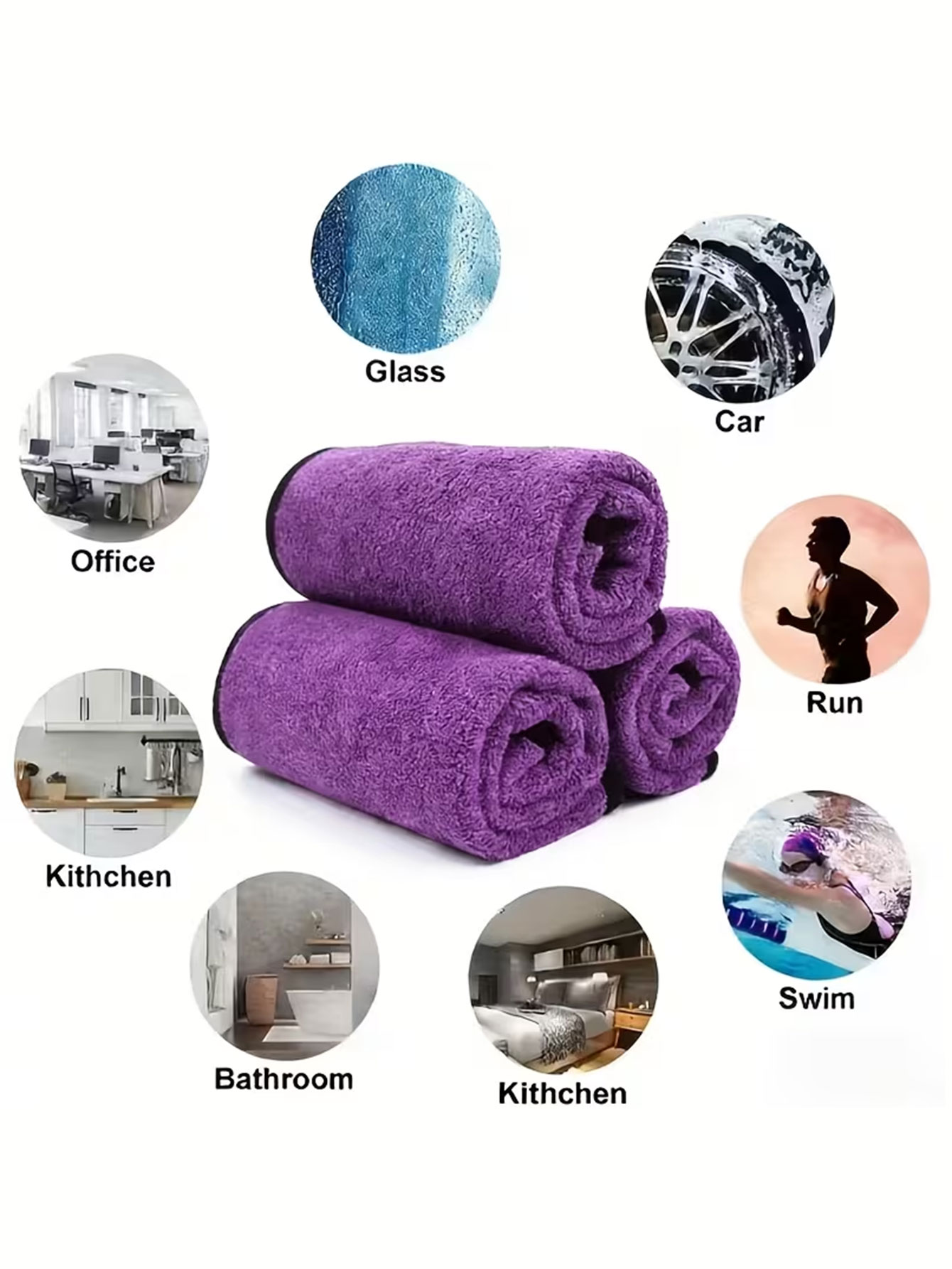 10 sztuk dwustronnych ścierecz – Home Kitchen Bathroom Cleaning recenzja i cena