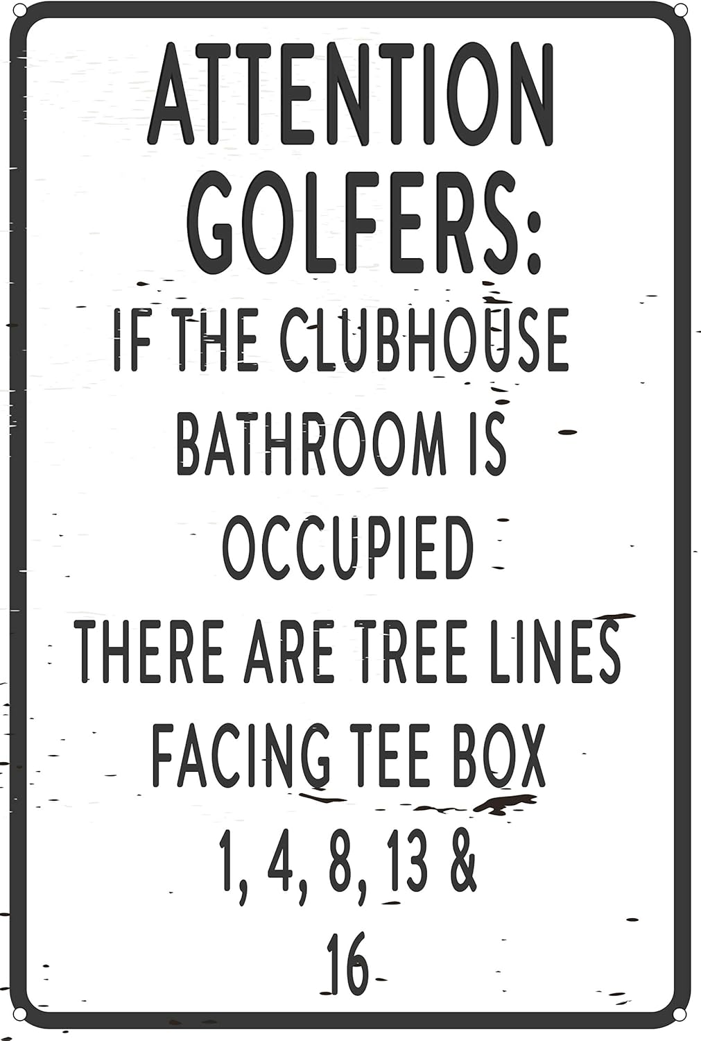 Toothsome Studios Uwaga Golfis – Home Bathroom Occupied Sign recenzja i cena