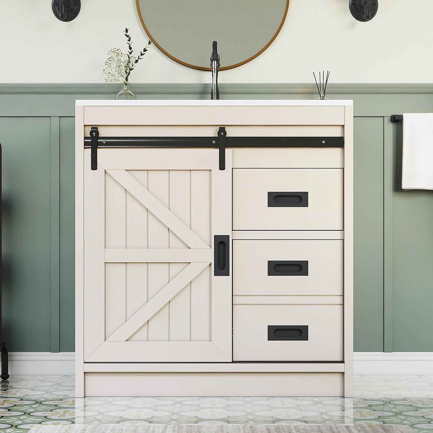 Duża szafka łazienkowa w stylu – Home Bathroom Door recenzja i cena
