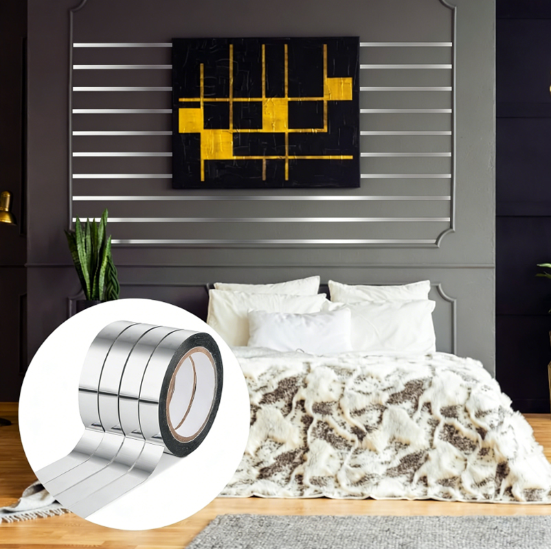 Srebrna metaliczna taśma lustr – Home Theater Bathroom recenzja i cena