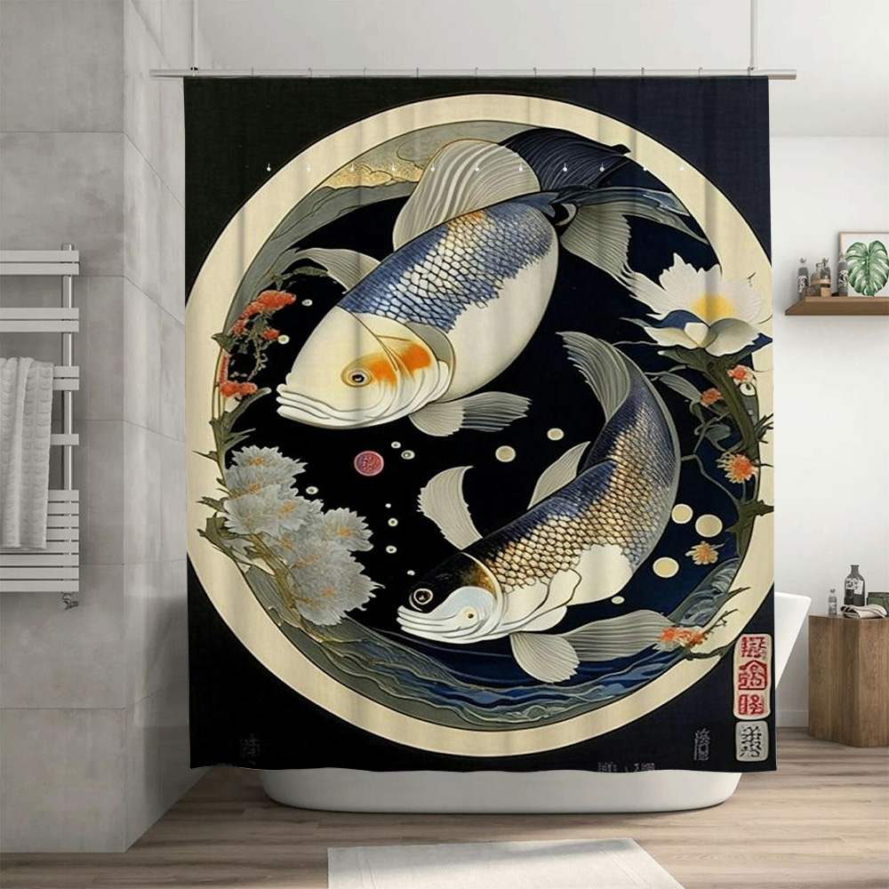 Vintage japońska zasłona prysz – Japanese Home Bathroom Design recenzja i cena