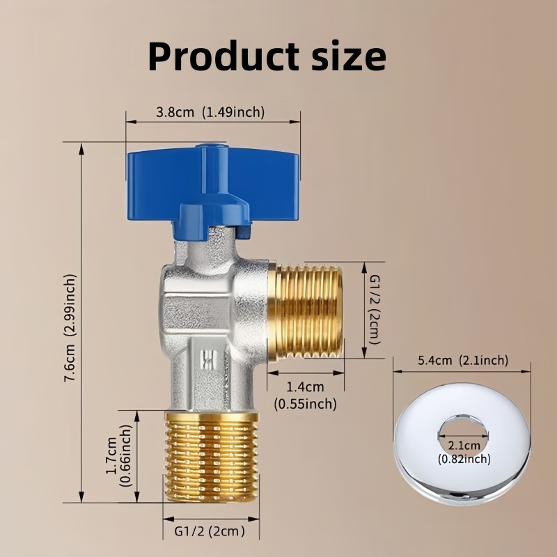Zestaw mosiężnego zaworu kątow – Home Bathroom Water Heater recenzja i cena