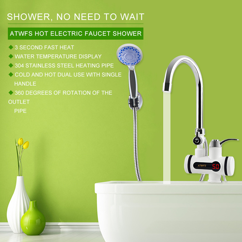 ATWFS 3000W bezzbiornikowy pod – Home Bathroom Water Heater recenzja i cena