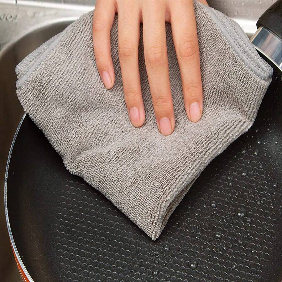 Zestaw szarych ściereczek do c – Home Kitchen Bathroom Cleaning recenzja i cena