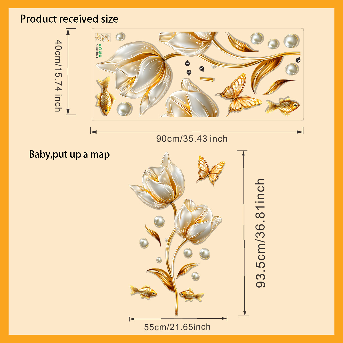 Naklejki ścienne 3D tulipany m – Home Bathroom Wallpaper recenzja i cena