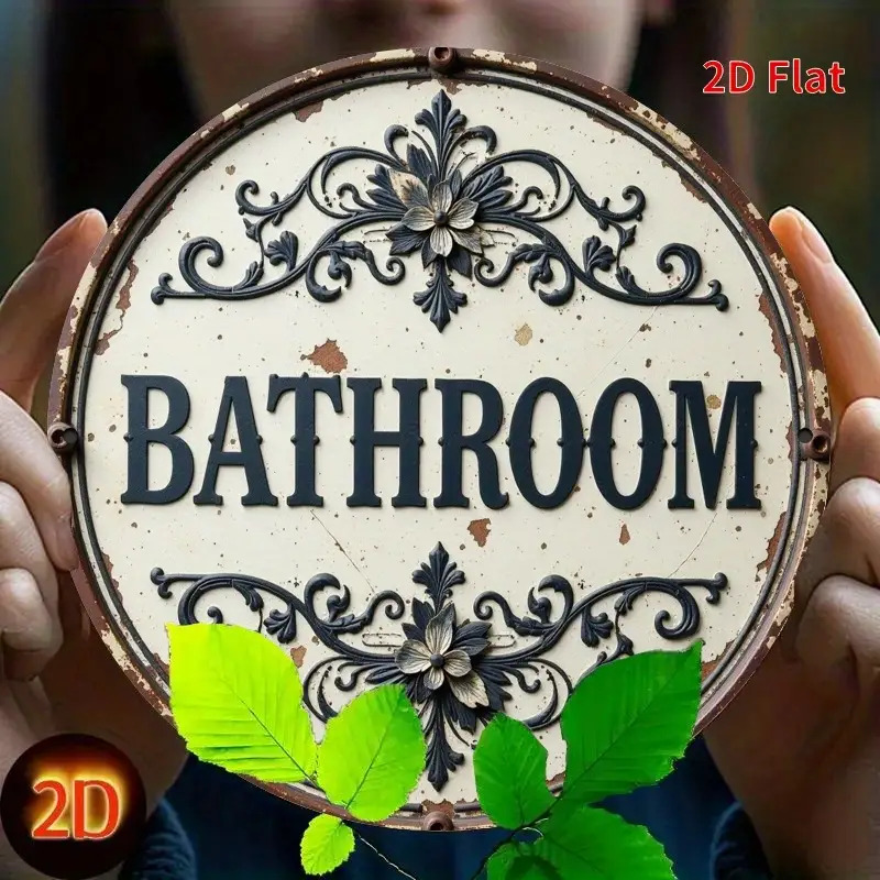 Płaski, dwuwymiarowy, 1 szt. O – Home Bathroom Name recenzja i cena