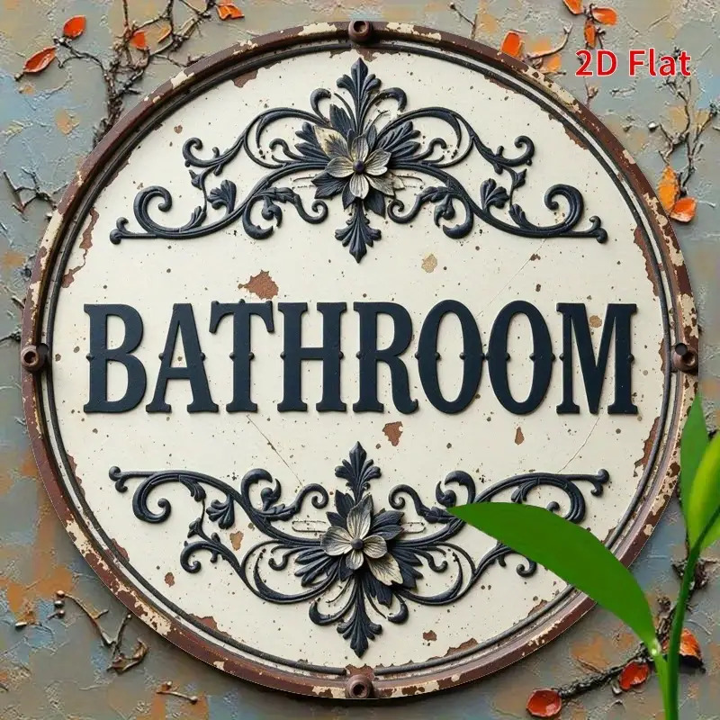 Płaski, dwuwymiarowy, 1 szt. O – Home Bathroom Name recenzja i cena