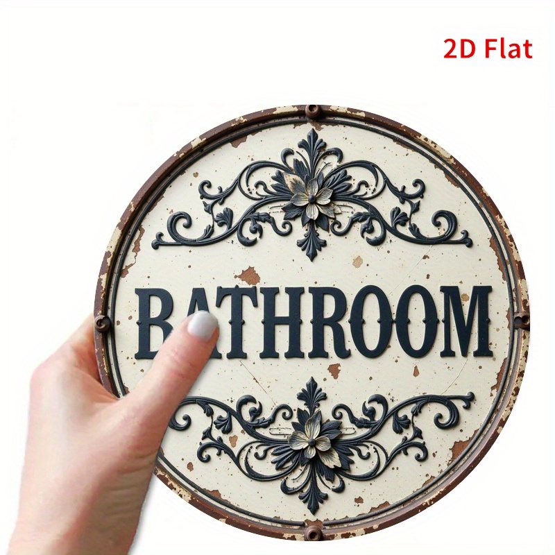 Płaski, dwuwymiarowy, 1 szt. O – Home Bathroom Name recenzja i cena
