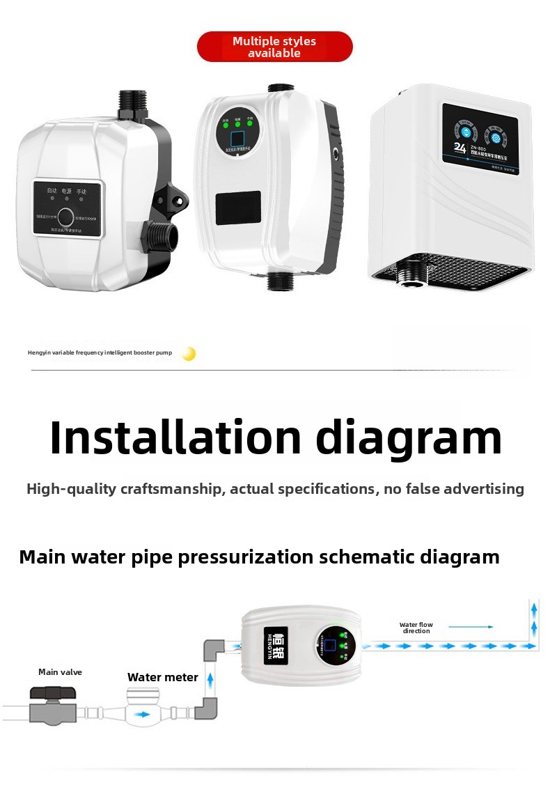 Pompa wspomagająca ciśnienie w – Home Bathroom Water Heater recenzja i cena