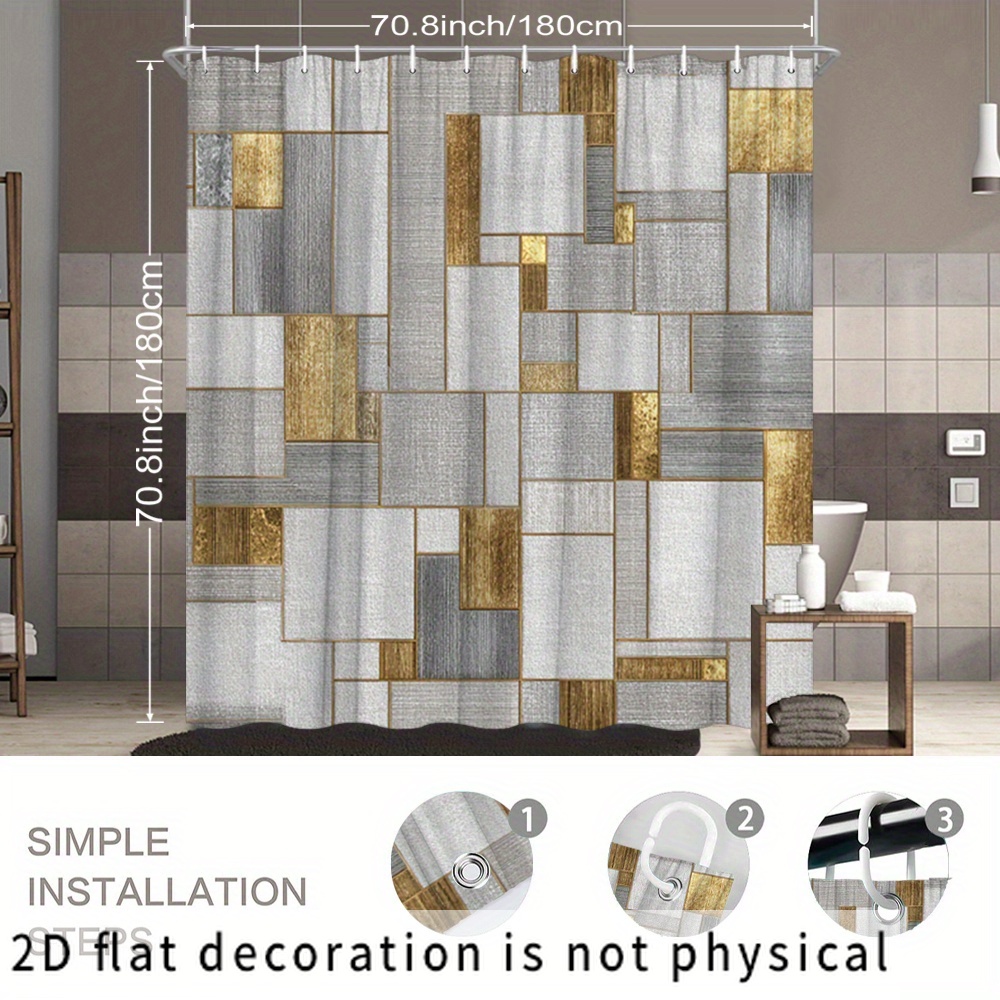 Wodoodporna geometryczna abstr – Home Bathroom Tiles Design recenzja i cena